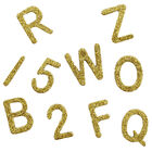 Gold Glitter Alphabet Stickers image number 2