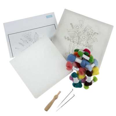 Needle Felting Kit with Frame: Bouquet image number 3