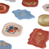 Autumn Bloom Wax Seal Stickers: Pack of 15