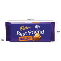 Cadbury Dairy Milk Whole Nut Chocolate Bar 110g - Best Friend
