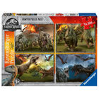 Jurassic World Fallen Kingdom 4-in-1 Jigsaw Puzzle image number 1
