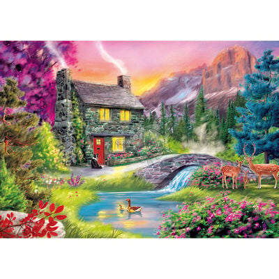 Mountain Idyll 500 Piece Jigsaw Puzzle image number 2