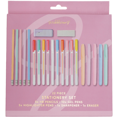 Pastel Stationery Set: Pack of 22 image number 1