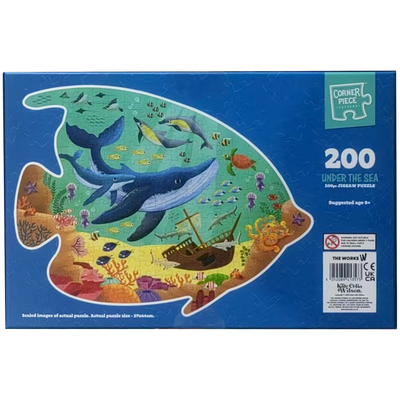 Under the Sea Shape 200 Piece Jigsaw Puzzle image number 2