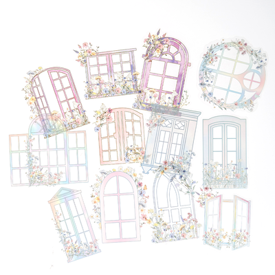Holographic Window Craft Stickers: Pack of 12 image number 2