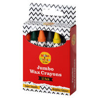 Large Wax Crayons: Pack of 12