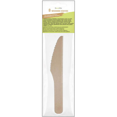Eco Wooden Knives: Pack of 8 image number 1