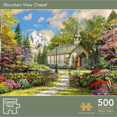 Mountain View Chapel 500 Piece Jigsaw Puzzle image number 1