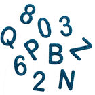 Blue Glitter Alphabet Stickers image number 2