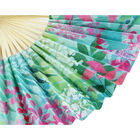Blue Floral Paper Fan image number 3