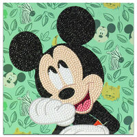 Happy Mickey Crystal Art Card