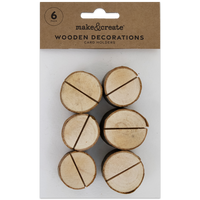 Wooden Card Holders Decorations: Pack of 6