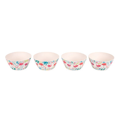 Flamingo Bamboo Eco Bowls - Set of 4 image number 2