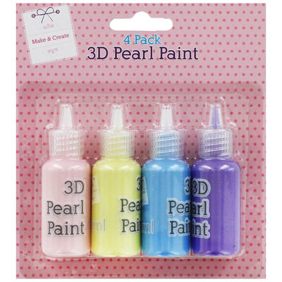 Pastel 3D Pearl Paint: Pack of 4 image number 1