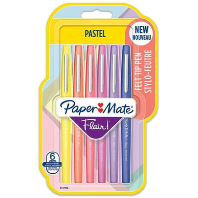 Paper Mate Flair Felt Tip Pens: Pack of 6 image number 1