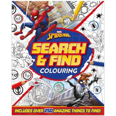 Marvel Spider-Man: Search & Find Colouring image number 1