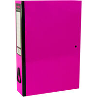 Bright Pink Foolscap Box File