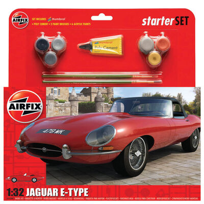 Airfix 1:32 Jaguar E-Type Medium Starter Set image number 1