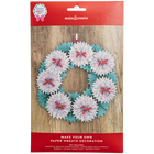 Merry & Bright Make Your Own Paper Wreath Decoration image number 1