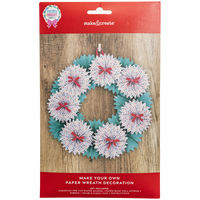 Merry & Bright Make Your Own Paper Wreath Decoration