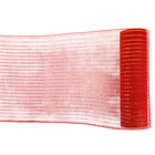 Red Mesh Ribbon: 9m image number 5
