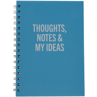 A5 Wiro Blue Quote Notebook