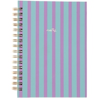 A6 Wiro Stripe Pastel Notebook