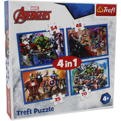 Avengers 4-in-1 Jigsaw Puzzle Set image number 1