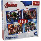 Avengers 4-in-1 Jigsaw Puzzle Set image number 1