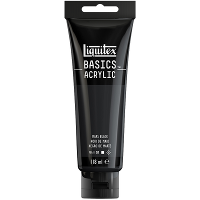 Liquitex Basics Acrylic Mars Black: 118ml image number 1