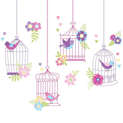 Birdcage Wall Stickers image number 1