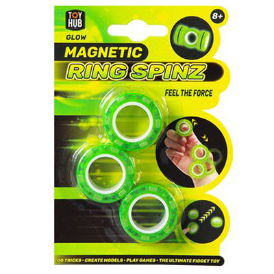 Glow Magnetic Ring Spinz: Pack of 3 image number 1