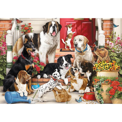 Hidden Shapes Dog Fun 1000 Piece Jigsaw Puzzle image number 2