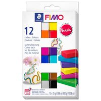 Fimo Soft Modelling Clay Basic Colour Blocks: Set of 12