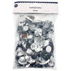 Silver Acrylic Gem Stones: 200g image number 1