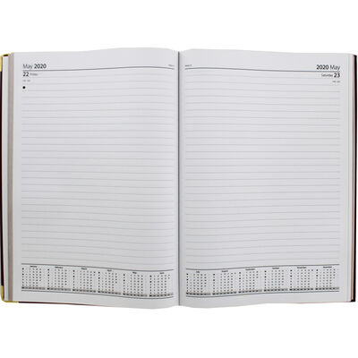 A4 Red Gold 2020 Day a Page Diary image number 2