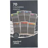 Crawford & Black Colouring Pencils: Pack of 70