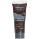 Crawford & Black Burnt Umber Acrylic Paint: 200ml image number 1