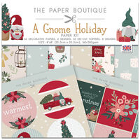 A Gnome Holiday Paper Kit: 8 x 8 Inches