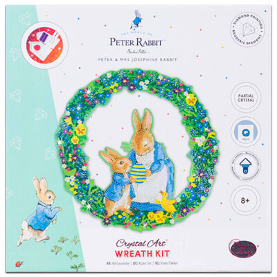 Peter Rabbit Wreath Crystal Art Kit image number 1