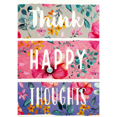 A5 Flexi Think Happy Thoughts Lined Notebook image number 1