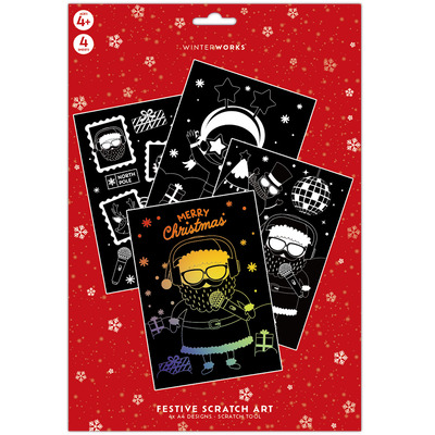 Festive Scratch Art Bundle image number 2