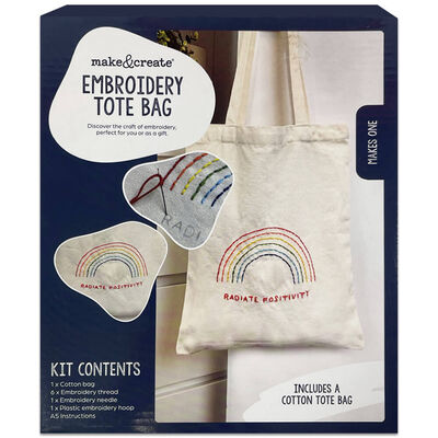Make Your Own Embroidery Tote Bag Kit image number 1