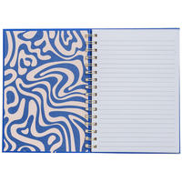 A5 Wiro Blue Thoughts Notebook