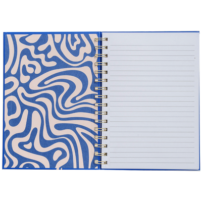 A5 Wiro Blue Thoughts Notebook image number 2