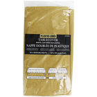 Gold Plastic-Lined Table Cover image number 1