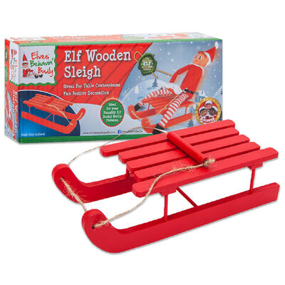 Elf Wooden Sleigh image number 1