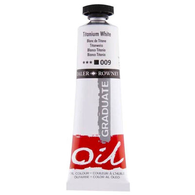 Daler Rowney Graduate Oil Paint Titanium White 38ml image number 1