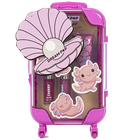 Dream Pop Axolotl Lip Gloss Trolley Set image number 1