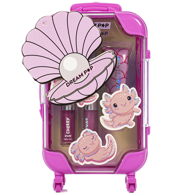Dream Pop Axolotl Lip Gloss Trolley Set image number 1